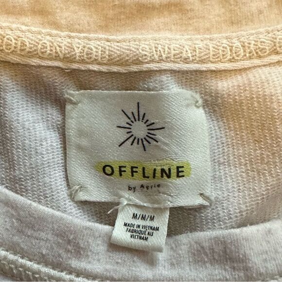 Cropped Aerie offline sleeveless lightweight sweatshirt size medium - Picture 3 of 3